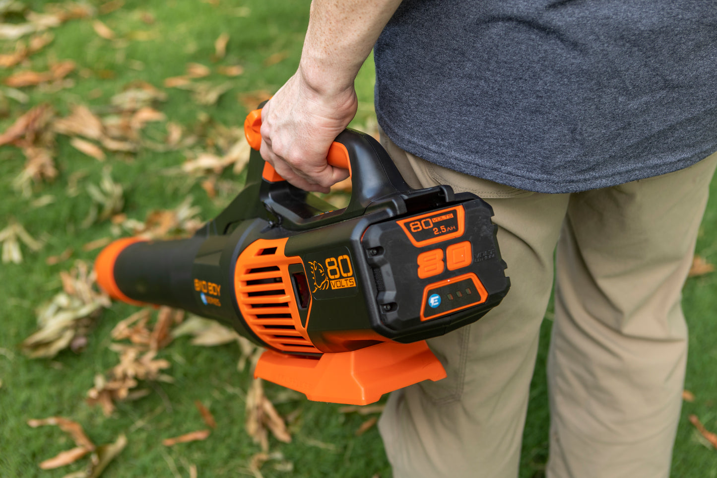 Bad Boy E-Series - 80V Handheld Leaf Blower + 2.0AH Battery + Charger - 80-Volt Brushless - Commercial Series - Part # 088-7520-00.