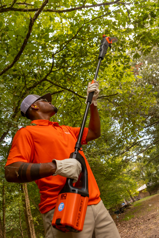 Bad Boy E-Series - 80V 10" Pole Saw + 2AH Battery + Charger - 80-Volt Brushless - Commercial Series - Part # 088-7525-00