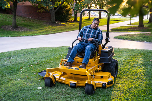Hustler Turf Super Z - Zero-Turn Riding Lawn Mower.