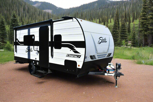 Forest River Shasta Oasis Compact - 18FQ Floorplan - Travel Trailer RV - 23 ft - 2025 Edition.
