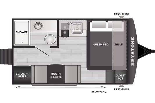 2025 Keystone Springdale Classic Mini - 1400RE Floorplan - Travel Trailer RV - 16ft - 2025 Edition.