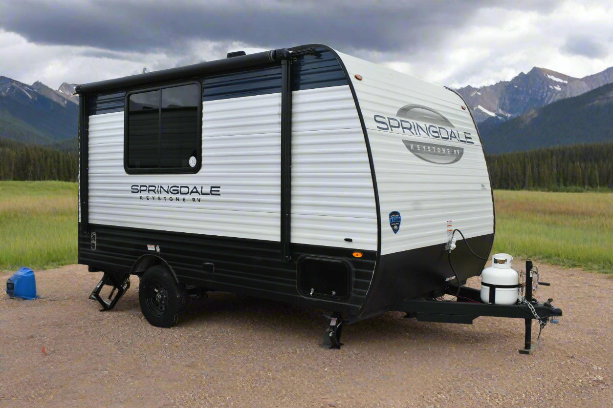 camper trailer travel trailer 2025 Keystone Springdale Classic Mini - 1400RE Floorplan