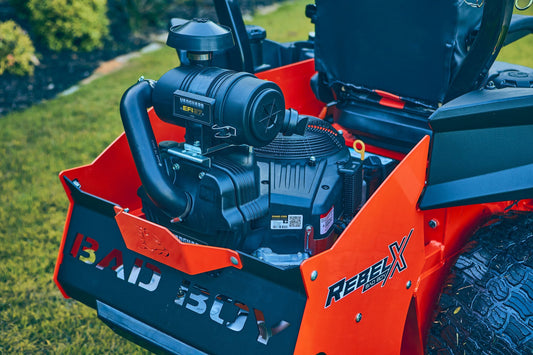 changing your small engine oil and filter on a bad boy mower