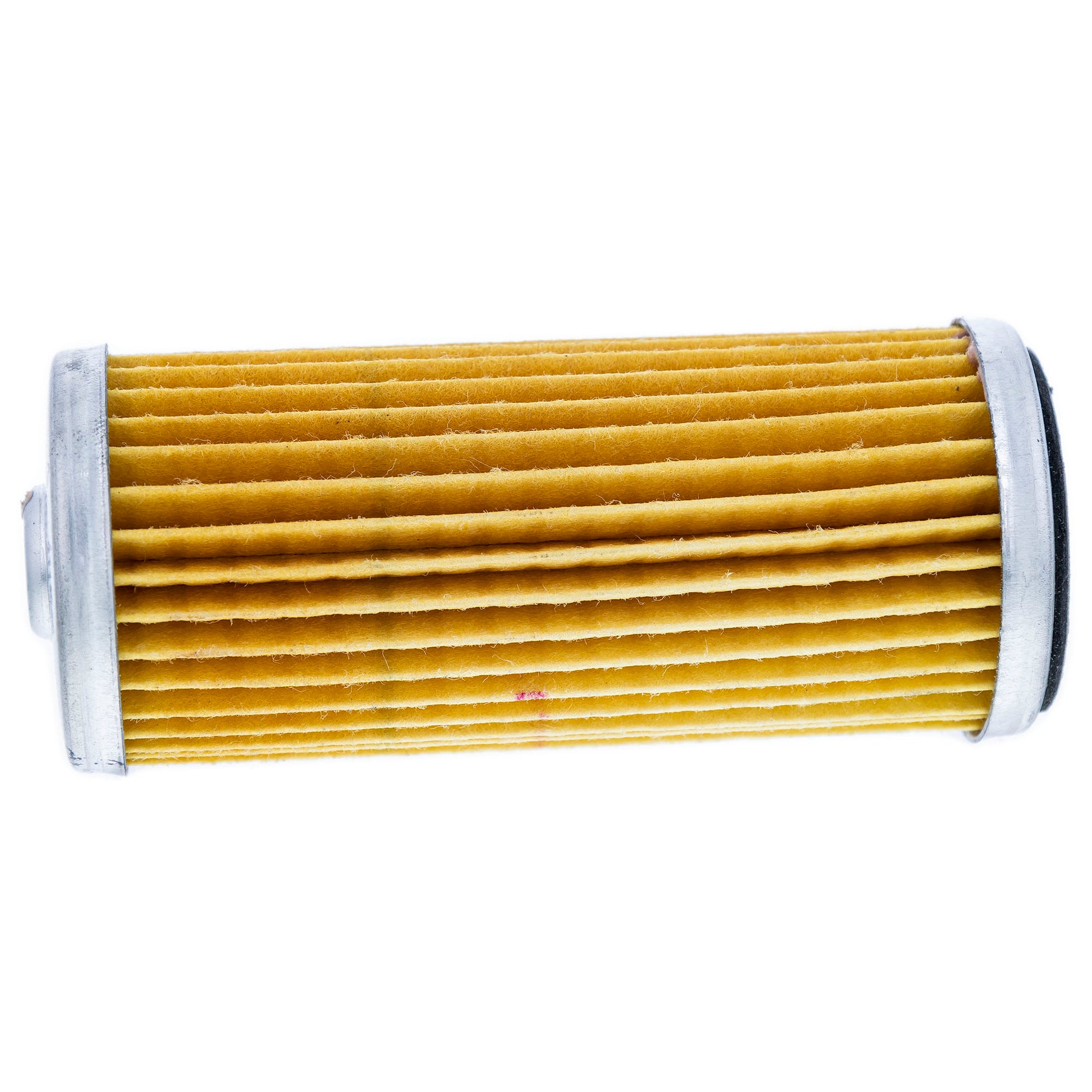 Yellow air filter on a white background