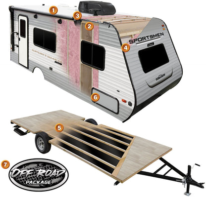 KZ RV Sportsmen Classic - 130BH Floorplan - Travel Trailer - 17 ft - 2025 Edition