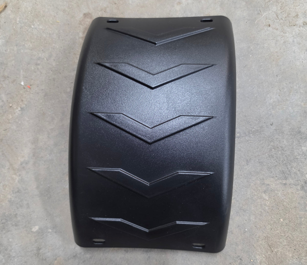 Genuine OEM front fork fender for Spartan mowers. Part number 414-0024-00 replaces worn or damaged fenders. Check your mower manual to confirm fitment before ordering. Durable replacement part built to original specifications for reliable performance and protection.