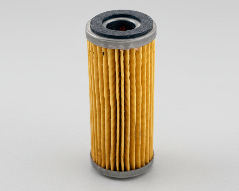 Parker 10/12cc transmission hydro filter (part 450-0023-00) for Spartan Mowers. Genuine OEM replacement filter maintains optimal hydraulic fluid cleanliness and transmission performance. Check your mower manual to confirm fitment compatibility.