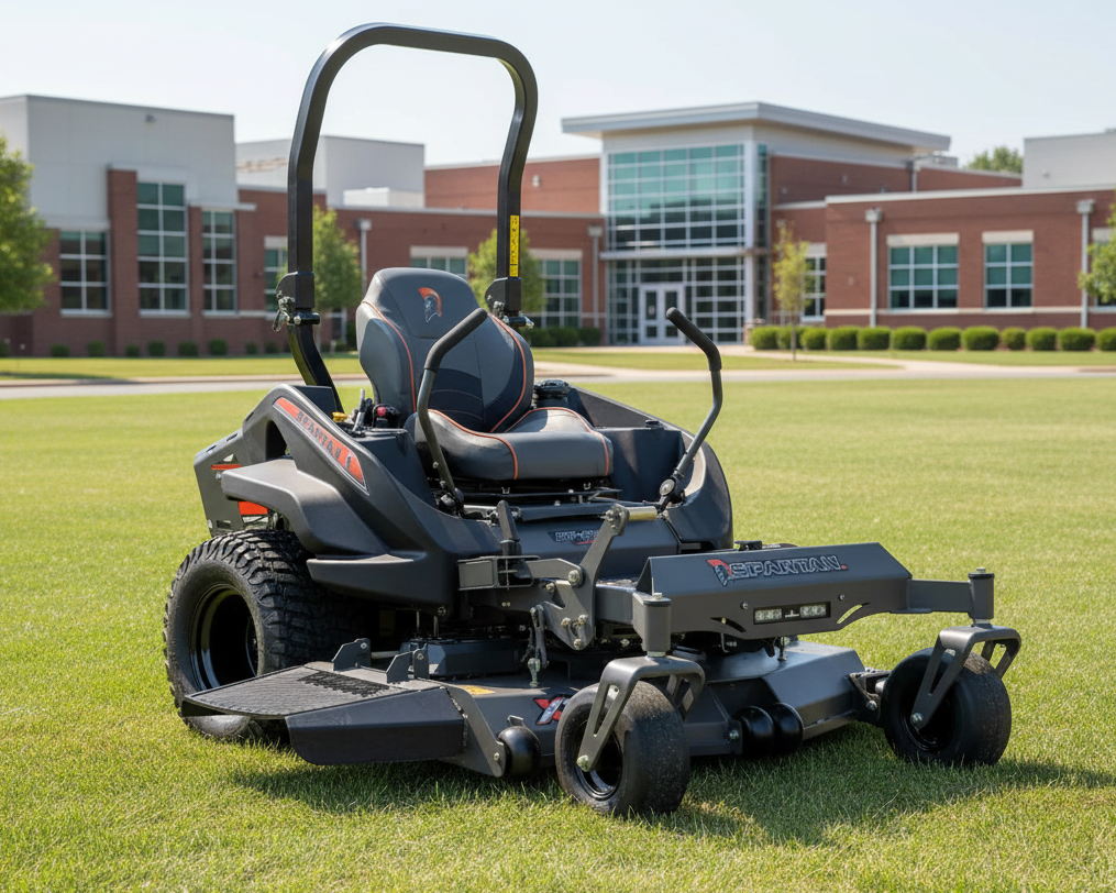 spartan rt-pro zero-turn riding lawn mower sold at abc motors in buffalo, missouri