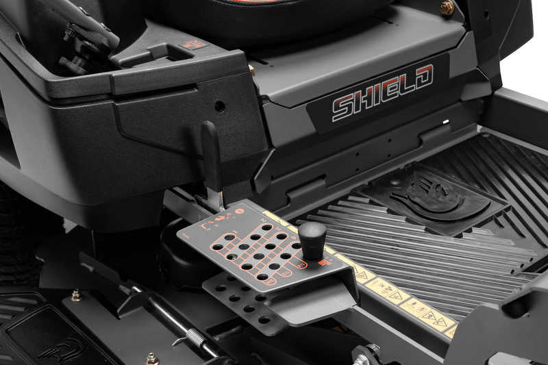 Close-up of a Shield brand product with a black and gray color scheme.