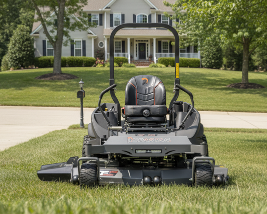 spartan rt-hd zero-turn riding lawn mower sold at abc motors in buffalo, missouri