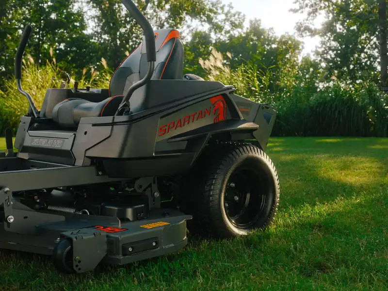 spartan shield hd zero-turn riding lawn mower sold at abc motors in buffalo, missouri