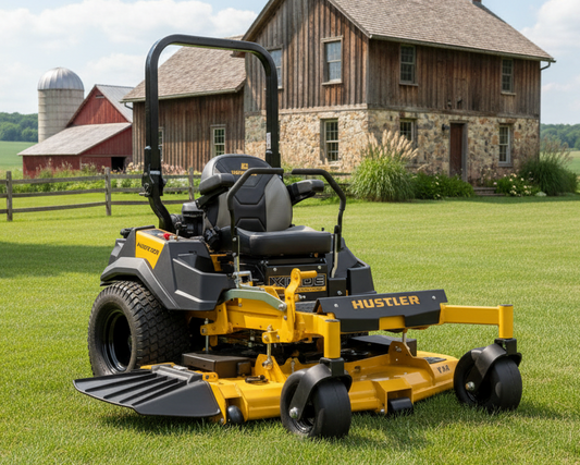 Hustler Turf X-Ride - Zero-Turn Riding Lawn Mower.