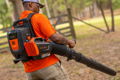 Bad Boy E-Series - 80V Backpack Leaf Blower + 5AH Battery + Charger - 80-Volt Brushless - Commercial Series - Part # 088-7510-00.