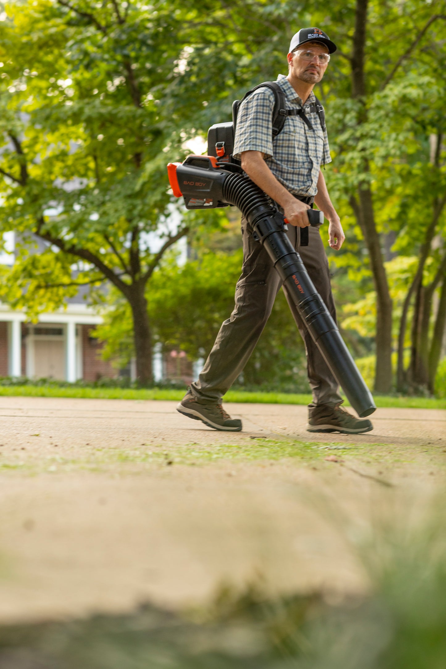 Bad Boy E-Series - 80V Backpack Leaf Blower + 5AH Battery + Charger - 80-Volt Brushless - Commercial Series - Part # 088-7510-00