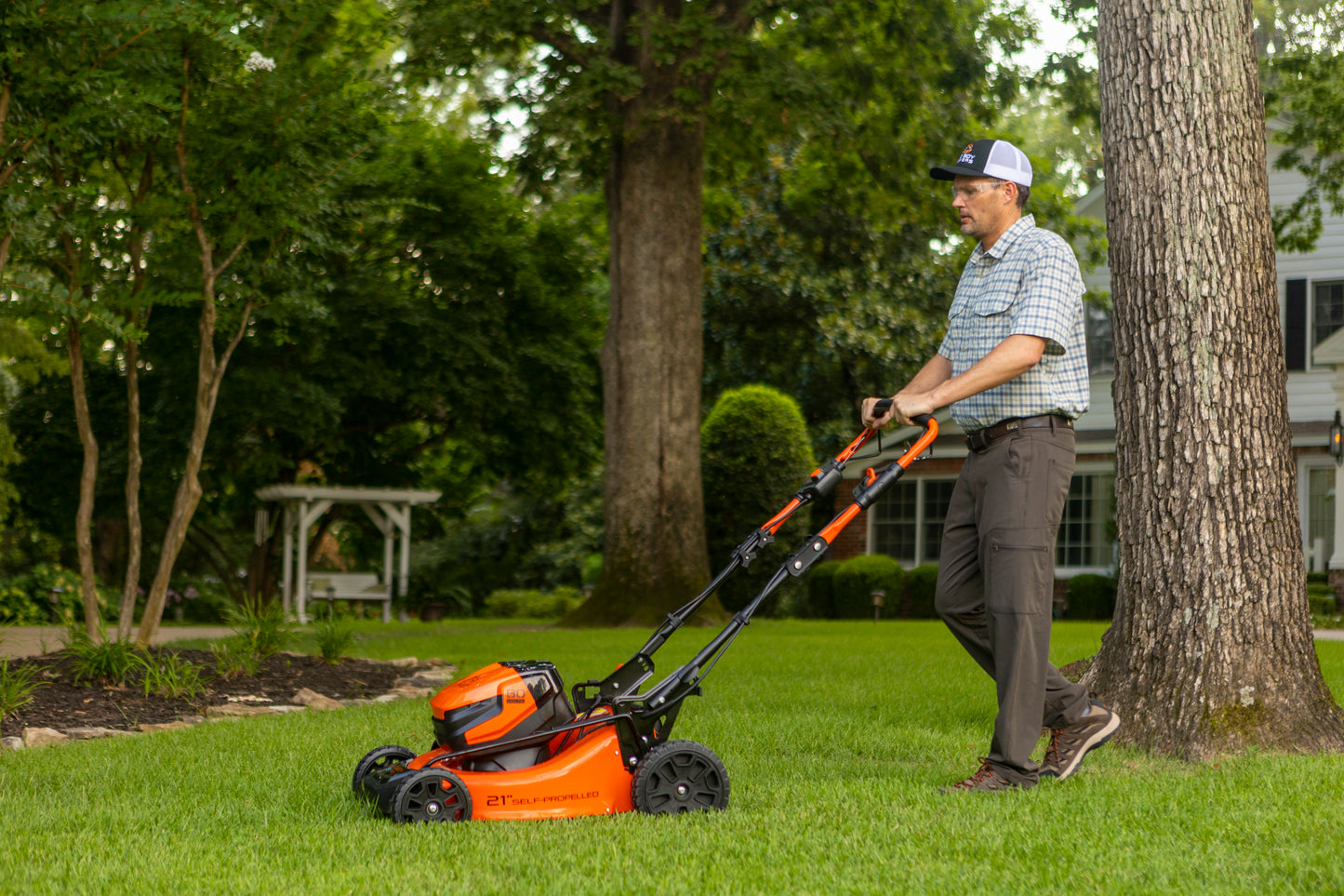 Bad Boy E-Series - 80V Self-Propelled Lawn Mower + 5AH Battery + Charger - 80-Volt Brushless - Commercial Series - Part # 088-7500-00