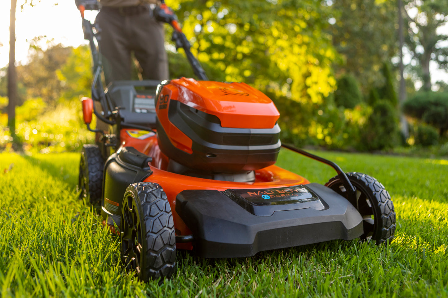 Bad Boy E-Series - 80V Self-Propelled Lawn Mower + 5AH Battery + Charger - 80-Volt Brushless - Commercial Series - Part # 088-7500-00