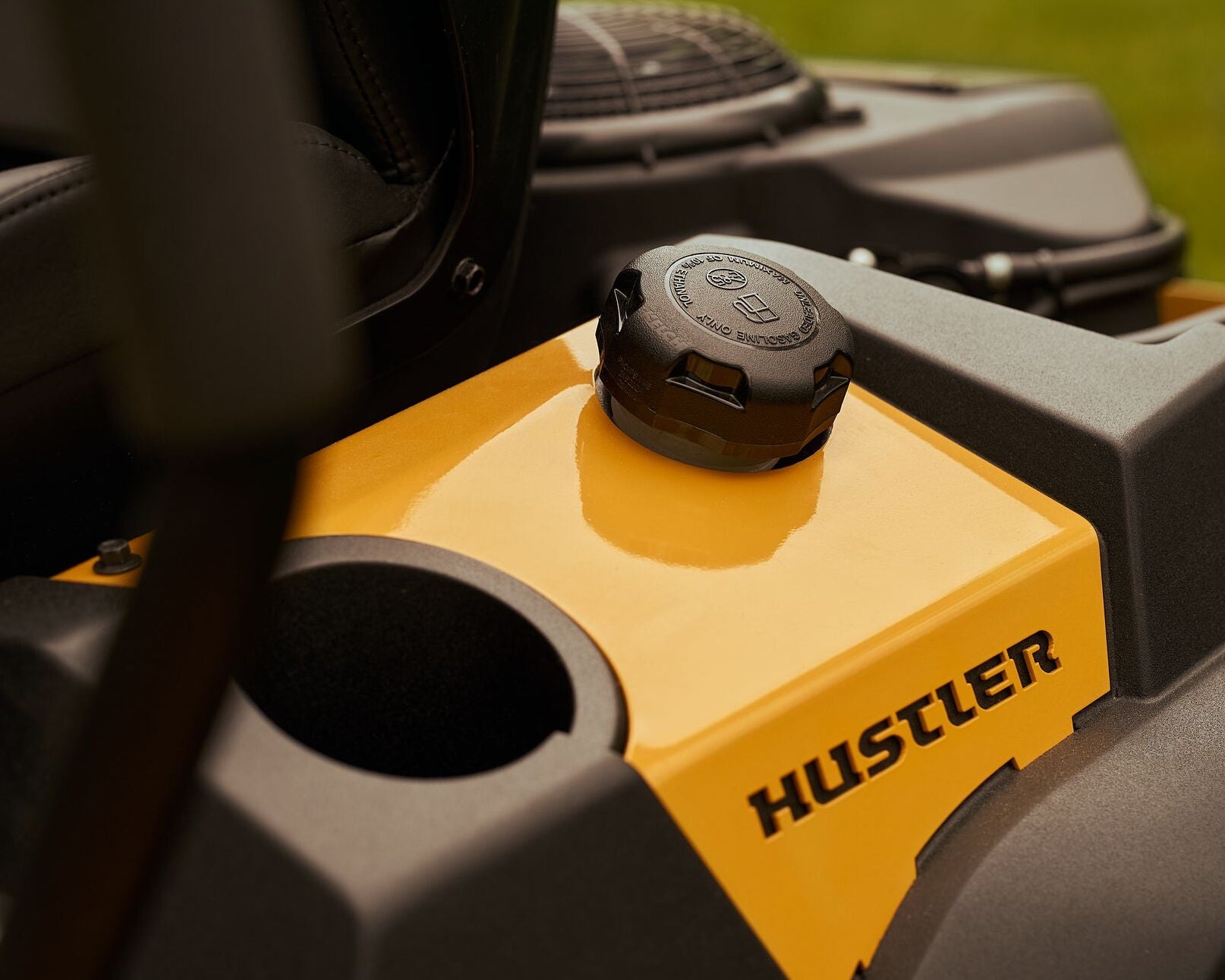 Close-up of a Hustler product with a blurred background