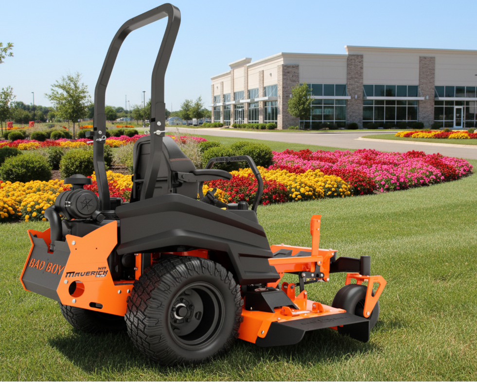 Bad Boy maverick hd riding lawn mower sold at abc motors in buffalo, missouri