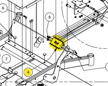 Deck Height Foot Pedal
