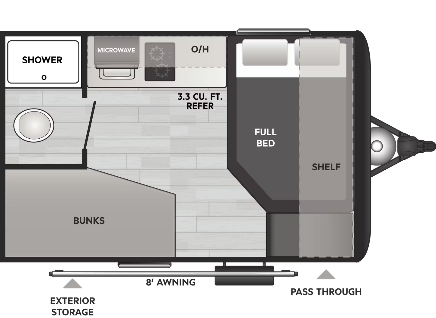 Keystone Springdale Mini - 1230BB Floorplan - Travel Trailer RV - 15.11ft - 2026 Edition - New