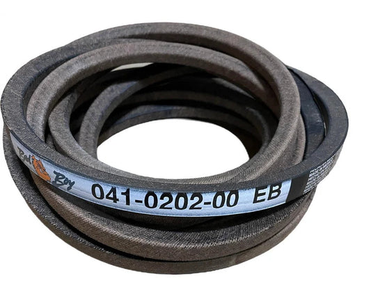 V-belt with a label on a white background