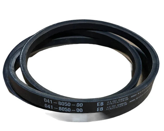 Black belt with text on a white background